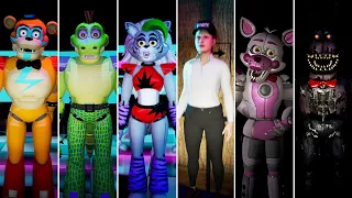 FNAF Aftermath - All Jumpscares & Animatronics (ACT 1)