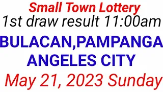 STL - BULACAN,PAMPANGA,ANGELES CITY May 21, 2023 1ST DRAW RESULT