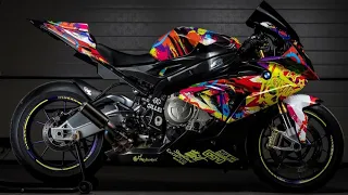 2021 BMW S1000RR Motorcycle SportBike Custom Design Painted Colourful Hd 4k Clear 1080