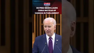 US Prez Joe Biden Lauds China Instead Of Canada For Its Stance On Migration In Parliament #shorts