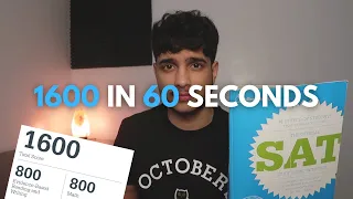 How To Get A 1600 On The SAT in 60 Seconds (31 Tips)!