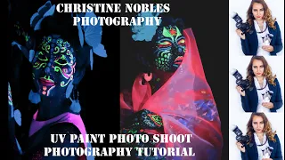 ULTRAVIOLET PHOTOSHOOT - Easy tutorial include camera settings ! Glow in the dark !