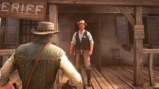 RDR2 - You can bring Sheriff Armadillo to a heart attack if you take too long to Antagonize