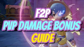 Secrets to have 4500 pvp damage bonus as f2p