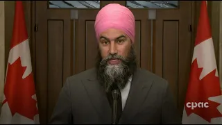 NDP Leader Jagmeet Singh speaks with reporters on Parliament Hill – May 4, 2023