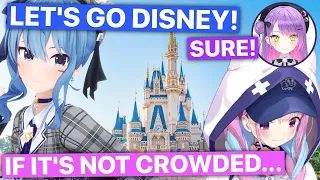 Suisei Wants A StartEnd Disney Trip But It Looks Impossible For Aqua (Feat. Towa) [Eng Subs]