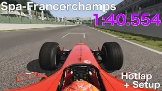 Assetto Corsa - Ferrari F2004 - Spa-Francorchamps - Hotlap + Setup