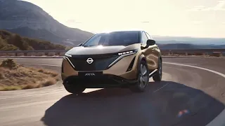 The new #Nissan #ARIYA, the all-electric coupé crossover.