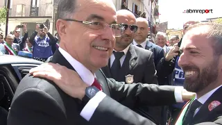 Il presidente albanese Begaj svela il monumento di Skanderbeg a San Basile