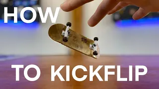 How to Kickflip on a Fingerboard - EASY WAY