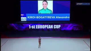 Alexandra Kiroi-Bogatyreva AUS Hoop Ball Clubs Ribbon 1st EUROPEAN CUP 2024 Qualification