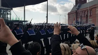 Queen open up the Senedd in  Cardiff