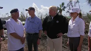 WEB EXTRA: President Trump and First Lady Melania Survey Storm Damage in Florida Panhandle
