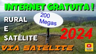 Como instalar a internet rural e satélite gratuito