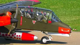 [FullHD] RARE Rockwell OV-10 (G-ONAA) Waving Pilots+Taxi+Take off at Friedrichshafen!