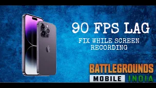 How To Fix 90 Fps lag on iPhone 14 Pro/Max & 13 Pro/Max While Recording#lagfix #bgmi #ThunderGaming