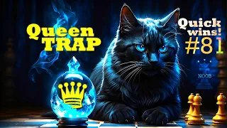 Vienna Game Main Line | Perfect brilliant QUEEN TRAP! ⚡ Quick Wins #81 ♟️👑🪤