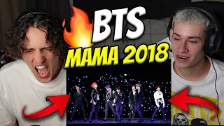 SOUTH AFRICANS REACT TO BTS MAMA 2018 FULL PERFORMANCE (FAKE LOVE + ANPANMAN) | BTS CONCERT !?!