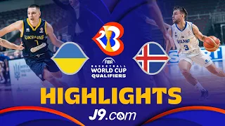 🇺🇦 Ukraine vs 🇮🇸 Iceland | Basketball Highlights - #FIBAWC 2023 European Qualifiers