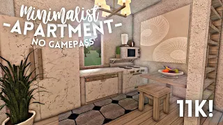 [ roblox bloxburg ] no gamepass minimalist loft apartment 11k! 🌿 ꒰ build & tour ꒱ - itapixca builds