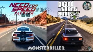 NFS: PayBack 2017 -V$- GTA: 5 2015 Graphics Comparison Side By Side Gameplay!