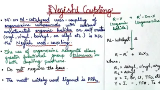 Negishi Coupling Reaction Mechanism