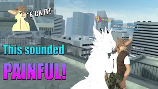 This sounded PAINFUL! Furry Moments in VRChat
