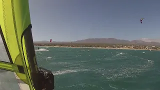 High wind windsurfing in La Ventana Mexico