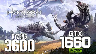 Horizon Zero Dawn on Ryzen 5 3600 + GTX 1660 Super 1080p, 1440p benchmarks!
