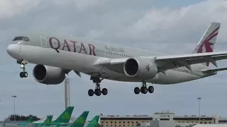 *Inaugural Flight* Qatar Airways A350-900 Flypast, Landing & Takeoff at Dublin Airport