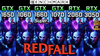 Redfall / GTX 1650 vs GTX 1060 vs GTX 1660 Super vs GTX 1070 vs RTX 2060 vs RTX 3050 / Test