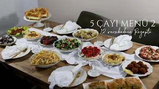 5 Çayı Menü 2 - 12 Rezepte für ein Buffet  herzhaft & süß