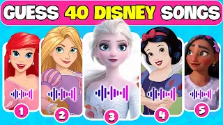 Guess Who's SINGING By The Best 40 DISNEY Songs | Who's SINGING? Elsa, Rapunzel, Isabela | NT Quiz