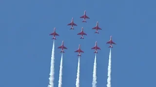 Red Arrows Royal Air Force Aerobatic Team flying Display Volkel 2019 AirShow