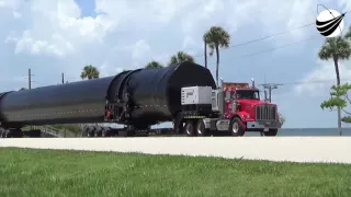 SpaceX - JCSAT-16 Arrives at Cape  07-26-2016