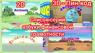 Список всех серий азбуки финансовой грамотности + о новых сериях этой азбуки. АТВ.