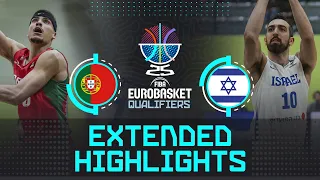Portugal 🇵🇹 vs Israel 🇮🇱 | Extended Highlights| FIBA EuroBasket 2025 Qualifiers
