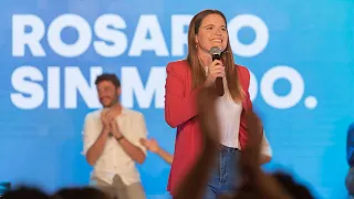 Caren Tepp, candidata a concejala de Rosario, en el lanzamiento de #RosarioSinMiedo