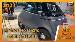 2023 Microlino m-cro competizione Electric Car Interior and Exterior Paris Motor Show 2022