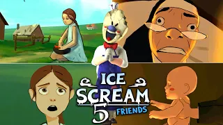 Ice Scream 5 Rod and Evil Nun Secret CutScenes | Ice Scream 5 Secret Ending