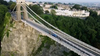 Bristol Clifton Suspension Bridge drone footage