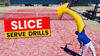 Tennis Slice Serve Drills - How To Hit Bigger Slice Serves