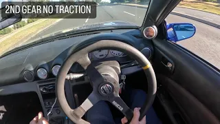 POV DRIVE IN THIS CRAZY S15 NO TRACTION AT ALL