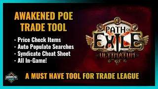 [Path of Exile] Price Check Items IN GAME! The Best Trade Macro Tool in POE!