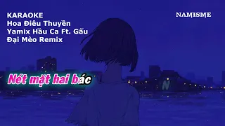 karaoke - Hoa Điêu Thuyền Remix - Yamix Hầu Ca Ft. Gấu x Đại Mèo Remix