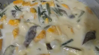 Vegetables + Coconut Milk + Dry Fish