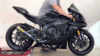 Yamaha Yzf-R1 2017 Exhaust sound Arrow full system