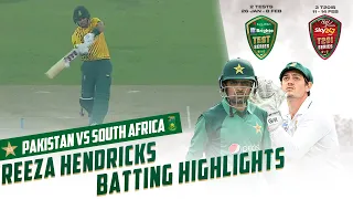 Reeza Hendricks Batting Highlights | Pakistan vs South Africa | 1st T20I 2021 | ME2T