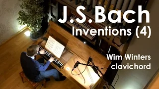 J.S.Bach :: Inventions n°10-12 BWV 782-784:: Wim Winters, Clavichord