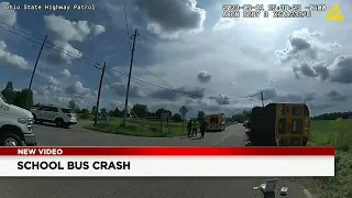 New Body Cam video shows moments when troopers arrive on scene of Stark County school bus crash